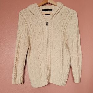 Ralph Lauren Sport Cream Knit Zip-Up